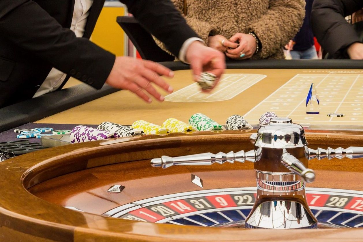 Poker chips selection